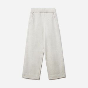 Everlane The Track Wide-Leg Pant XL, Light Grey
